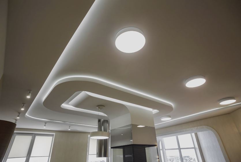 LED lighting in a home.